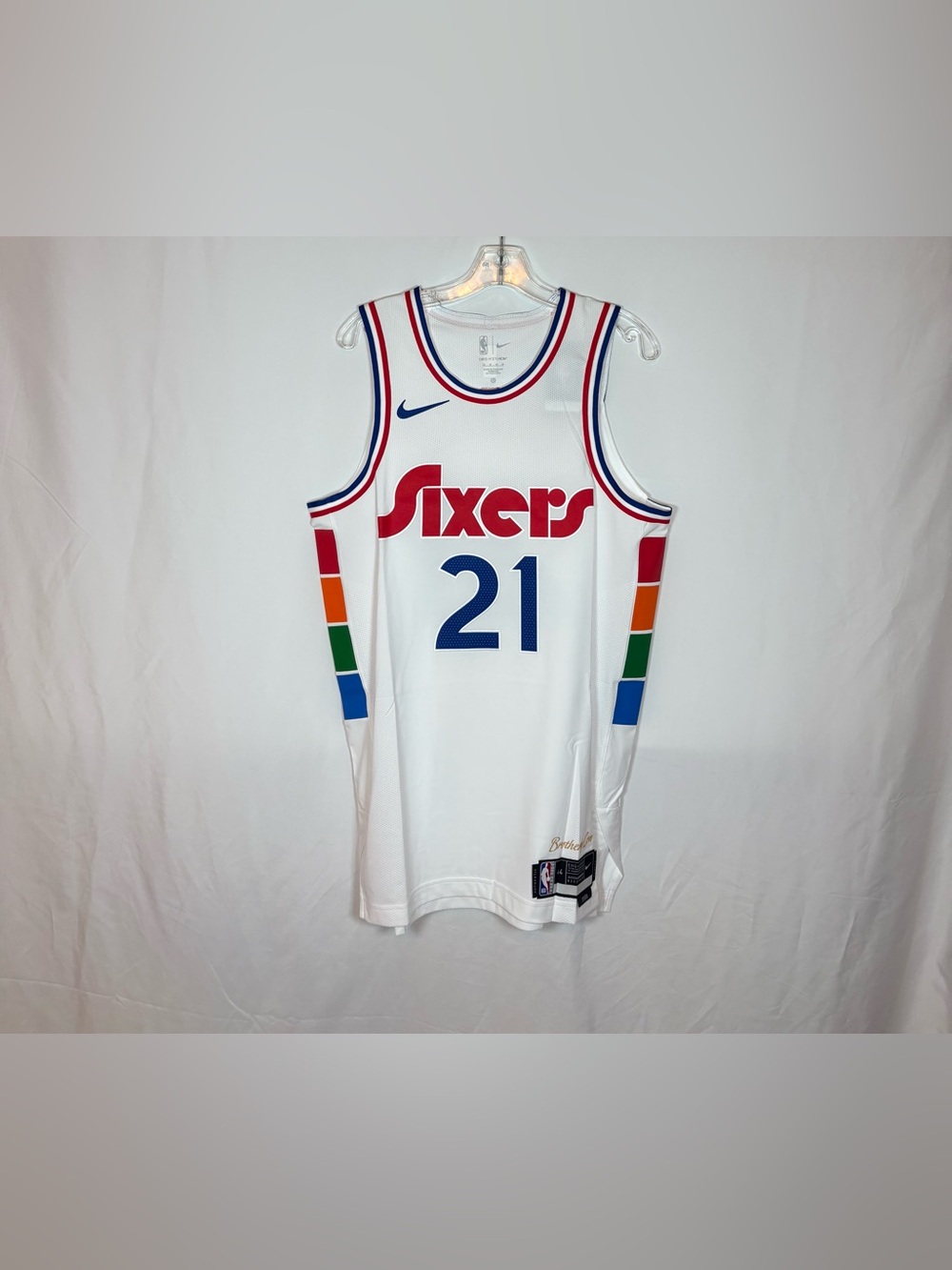 Nike Philadelphia 76ers #21 Embiid 2024 Authentic City Edition Jersey 44